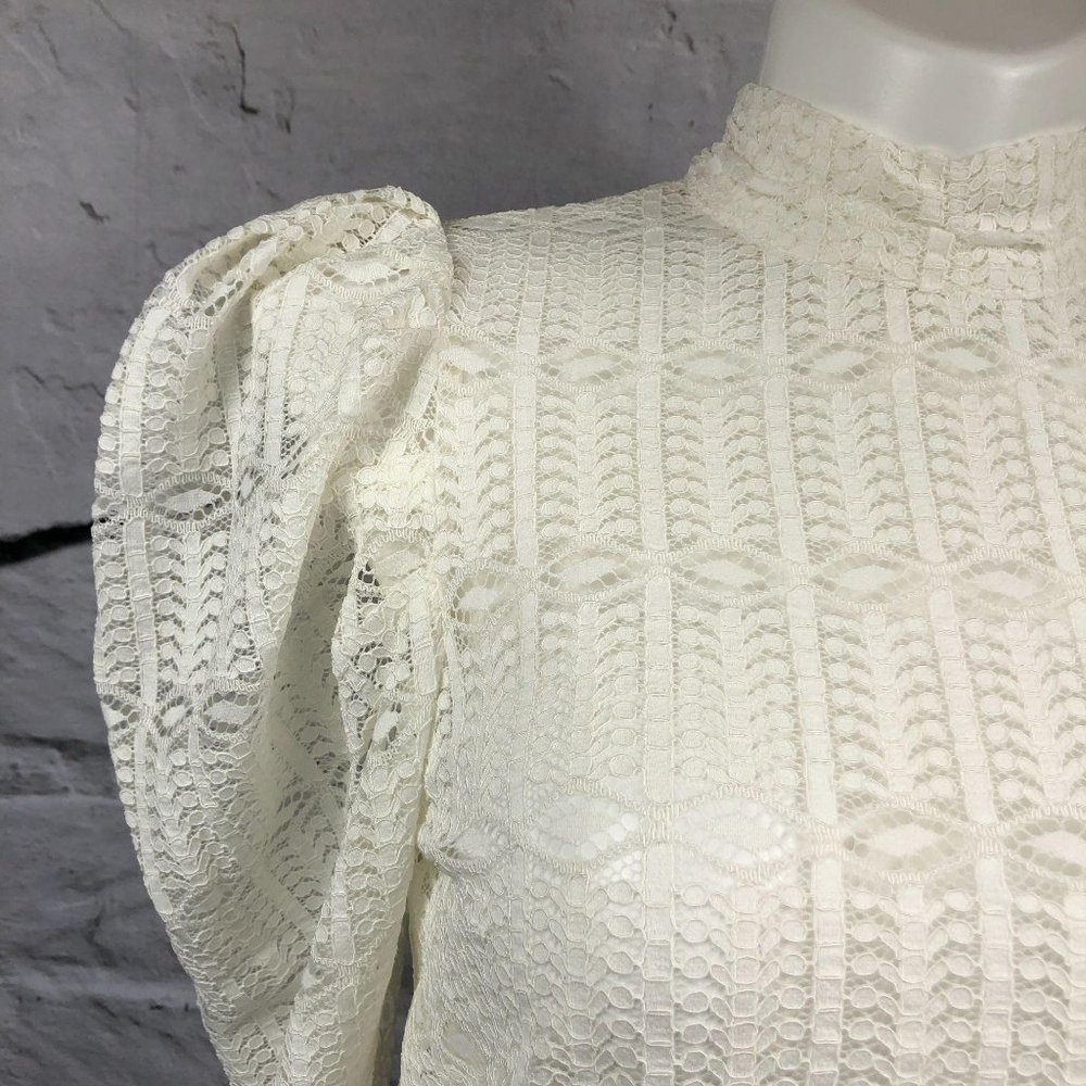 Champagne & Strawberry Cream Lace long sleeve mutt - Picture 4 of 13